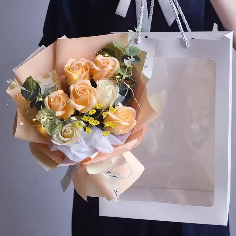 国内即日出荷 ソープフラワー 卒業式花束 母の日 花 敬老の日フラワーギフト バラ 人気造花ブーケ 誕生日プレゼント 枯れない花 結婚祝い記念日