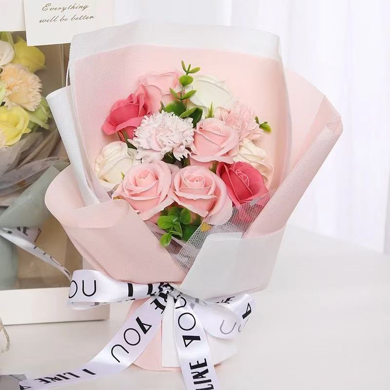 卸売り母の日ギフト パラ 50点セット ソープフラワー 枯れないお花 シャボンフラワー