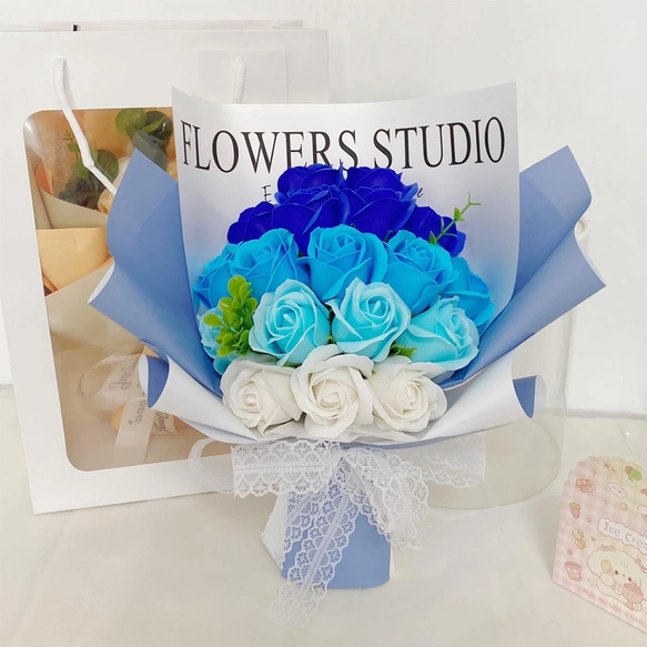 国内即日出荷大人気ソープフラワー 花束 母の日 花 敬老の日フラワーギフト バラ 人気造花ブーケ 誕生日プレゼント 枯れない花 結婚祝い記念日 卒業式