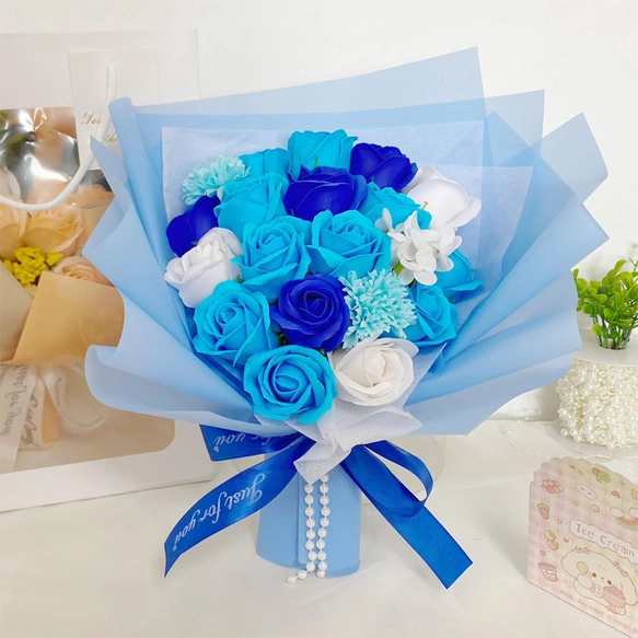 国内即日出荷大人気ソープフラワー 花束 母の日 花 敬老の日フラワーギフト バラ 人気造花ブーケ 誕生日プレゼント 枯れない花 結婚祝い記念日 卒業式