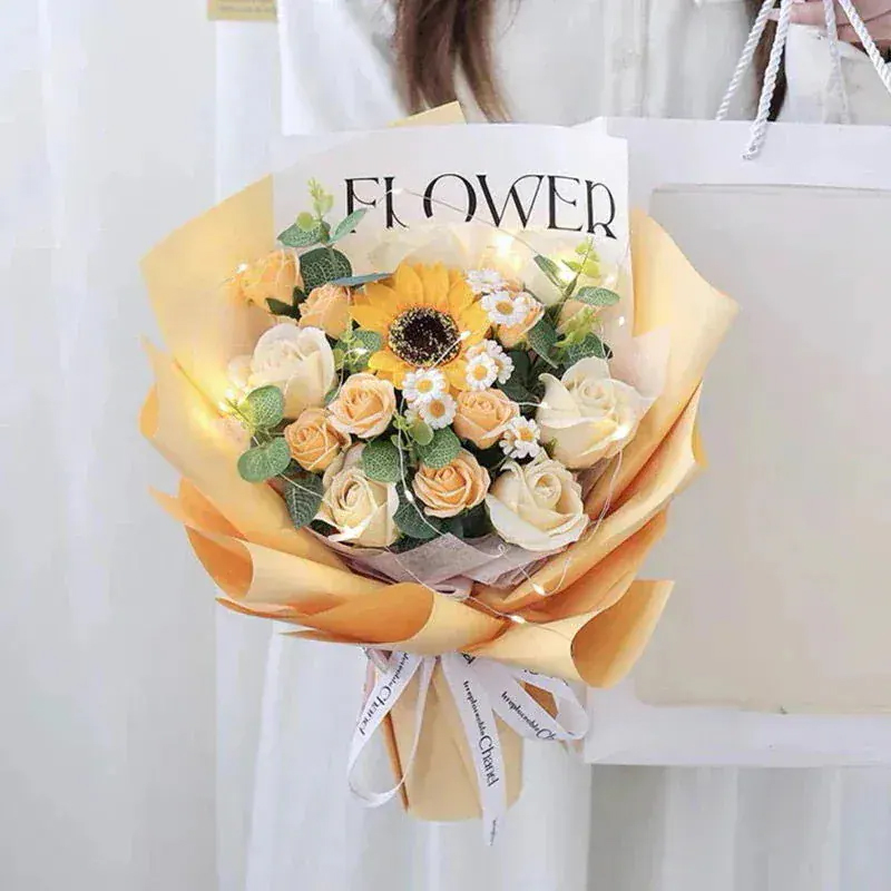 国内即日出荷大人気ソープフラワー 花束 母の日 花 敬老の日フラワーギフト バラ 人気造花ブーケ 誕生日プレゼント 枯れない花 結婚祝い記念日 卒業式