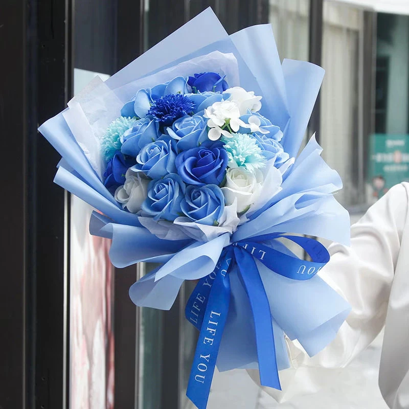 大人気ソープフラワー 花束 母の日 花 敬老の日フラワーギフト バラ 人気造花ブーケ 誕生日プレゼント 枯れない花 結婚祝い記念日 卒業式