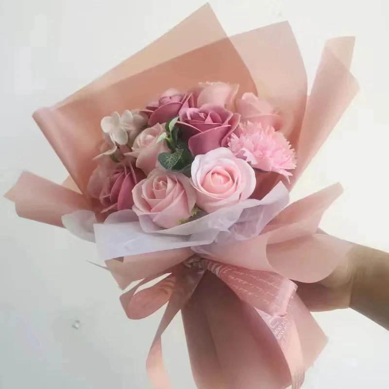 大人気ソープフラワー 花束 母の日 花 敬老の日フラワーギフト バラ 人気造花ブーケ 誕生日プレゼント 枯れない花 結婚祝い記念日 卒業式