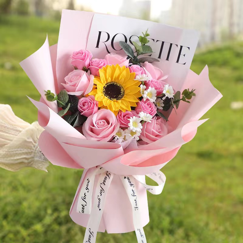 国内即日出荷大人気ソープフラワー 花束 母の日 花 敬老の日フラワーギフト バラ 人気造花ブーケ 誕生日プレゼント 枯れない花 結婚祝い記念日 卒業式