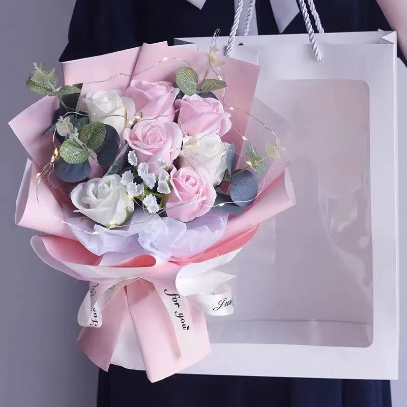 国内即日出荷ソープフラワー 枯れないお花 母の日 パラ 記念日ギフト シャボンフラワー 誕生日